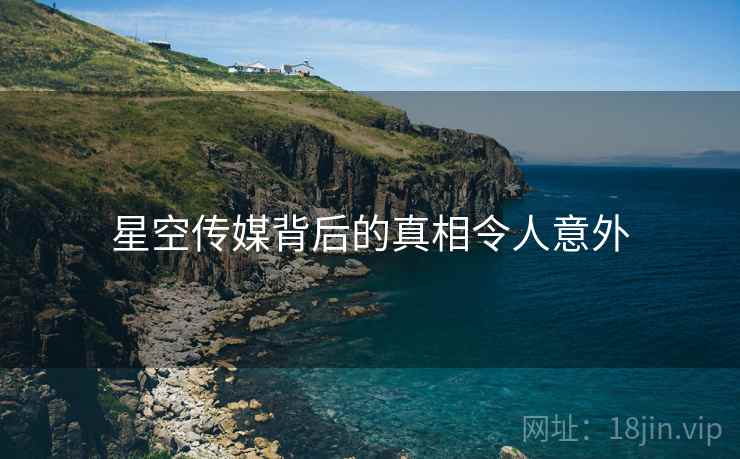 星空传媒背后的真相令人意外