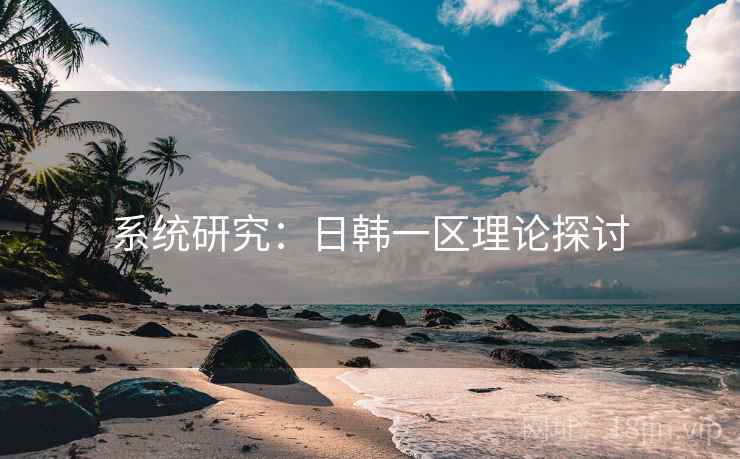 系统研究：日韩一区理论探讨
