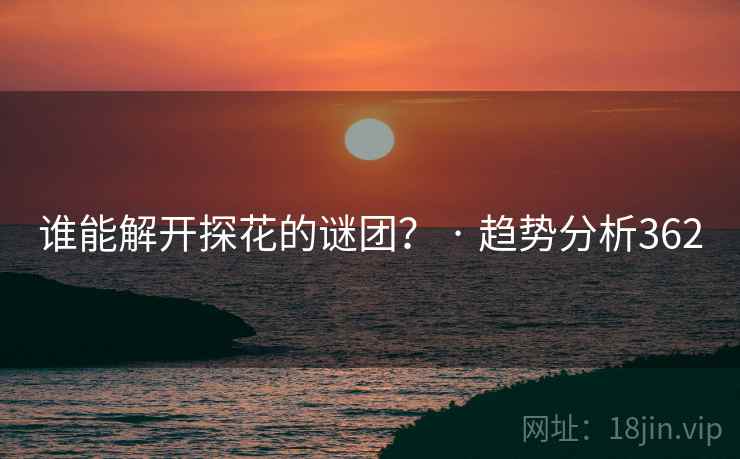 谁能解开探花的谜团？ · 趋势分析362