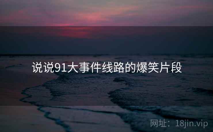 说说91大事件线路的爆笑片段