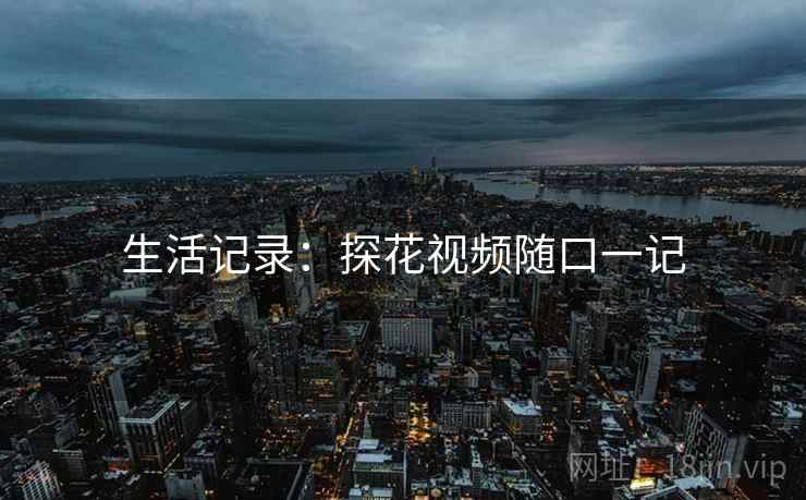 生活记录：探花视频随口一记